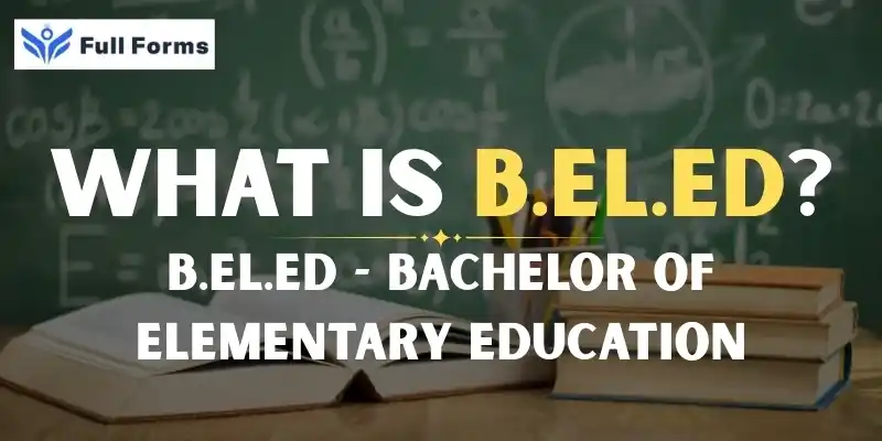 Bachelor of Elementary Education